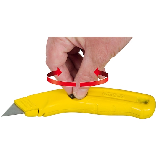 COUTEAU A LAME RETRACTABLE