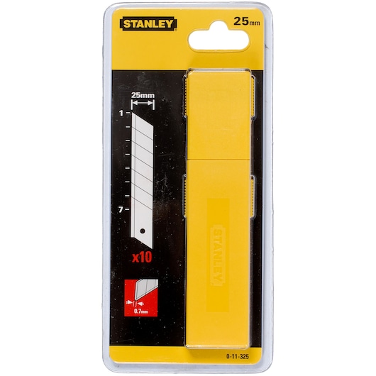 Lame de cutter 25 mm, L 110 mm (boîte de 10 pièces)