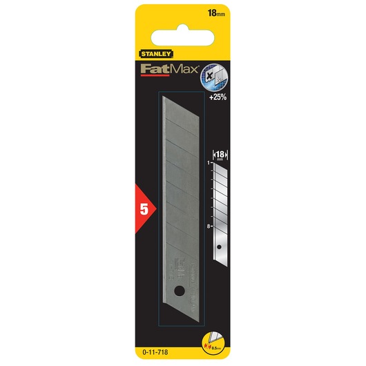 LAMES DE CUTTERS 18MM - CARTE 5 LAMES - FATMAX