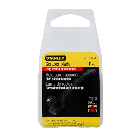 Lame de racloir STANLEY® 25 mm - carte de 2 lames