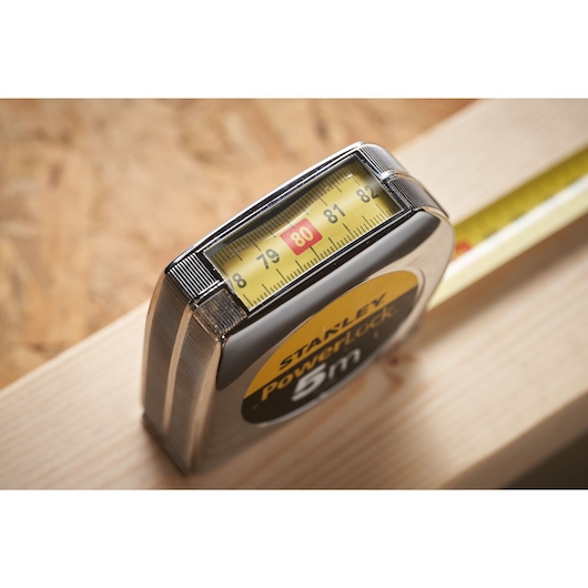 STANLEY Powerlock Tape Measure with Top reader 5m