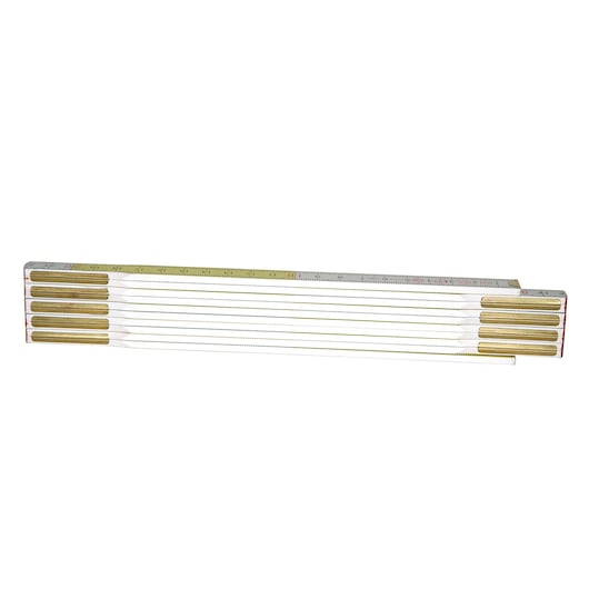 MESURE PLIANTE 2M X 17MM BOIS BLANC-JAUNE