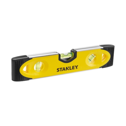 Stanley 230Mm Shockpr Torpedo Level Mag.Base Side View