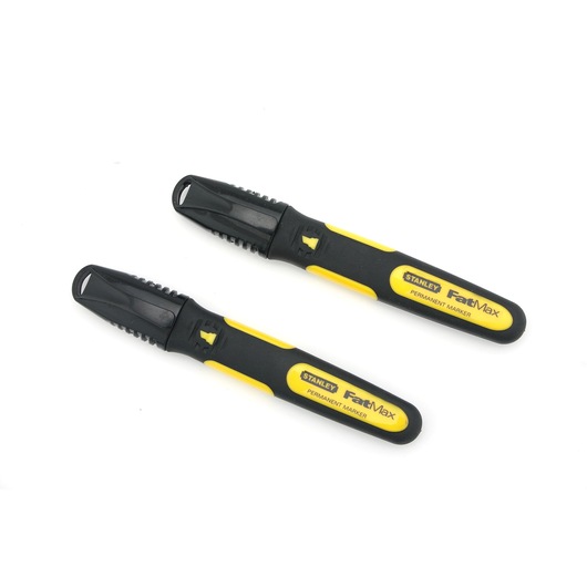 MARQUEUR NOIR POINTE LARGE BISEAUTEE - CARTE 2 PCS - FATMAX