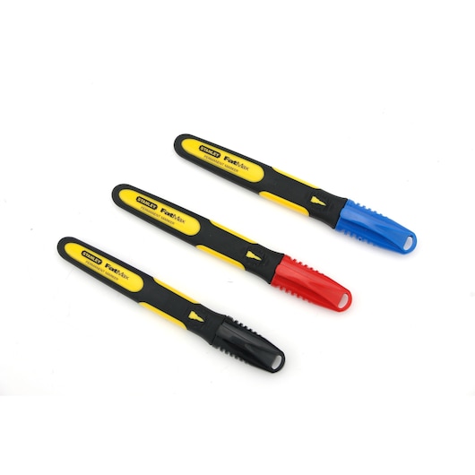 Marqueur à pointe fine STANLEY® FATMAX® carte 3 (noir, bleu et rouge)