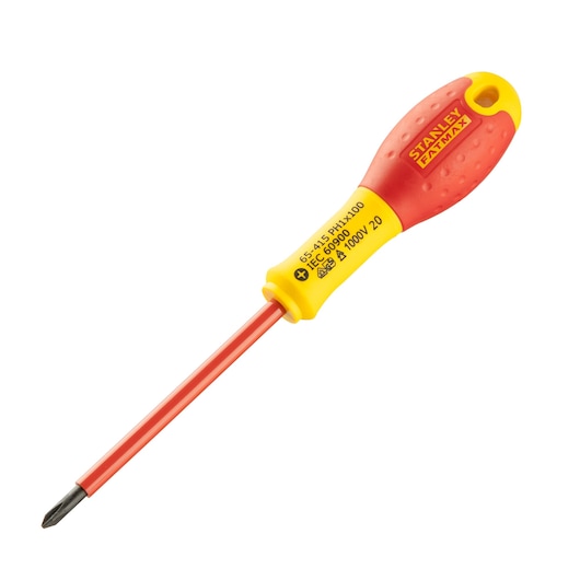 STANLEY FATMAX Insulated Phillips PH1 x 100mm Screwdriver 0-65-415