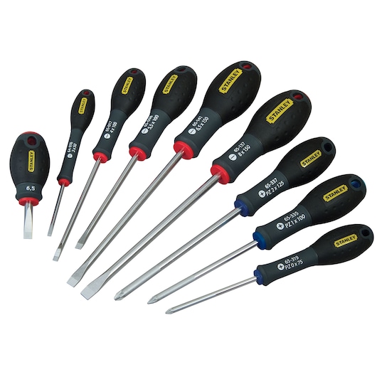 TOURNEVIS ELECTRICIEN + MECANICIEN + POZI - MALLETTE DE 9PCS FATMAX