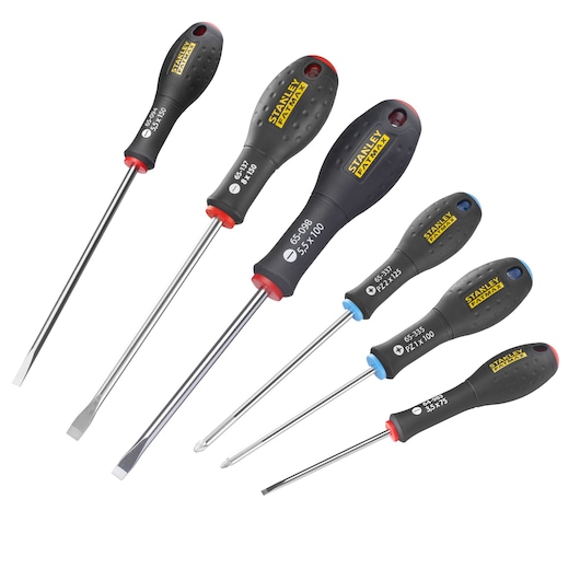 TOURNEVIS ELECTRICIEN + MECANICIEN + POZI - JEU DE 6PCS FATMAX