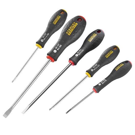 TOURNEVIS ELECTRICIEN + MECANICIEN + PHILLIPS - JEU DE 5PCS FATMAX