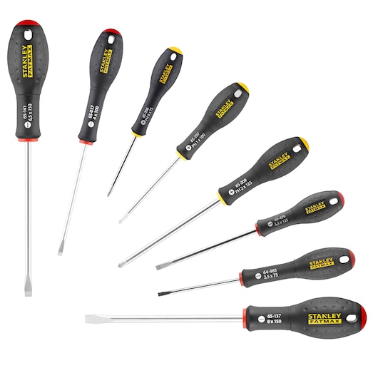 TOURNEVIS ELECTRICIEN + MECANICIEN + PHILLIPS - JEU DE 8PCS FATMAX