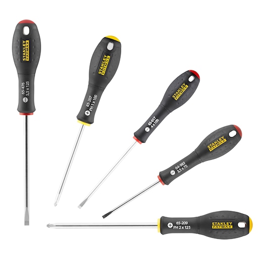 TOURNEVIS ELECTRICIEN + PHILLIPS - JEU DE 5PCS FATMAX