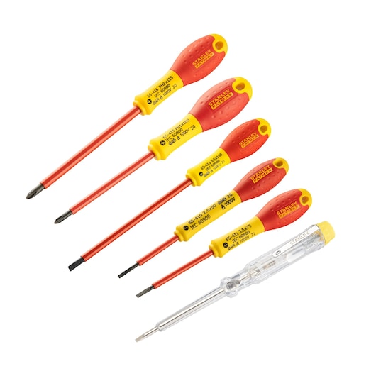 STANLEY® FATMAX® 6 piece Insulated Slotted Phillips Screwdriver Set