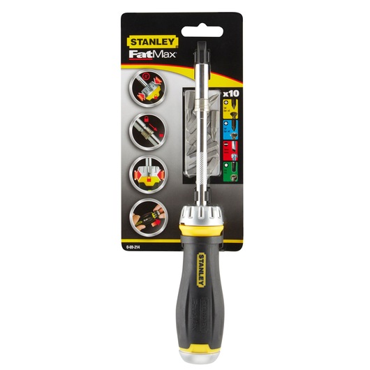 TOURNEVIS PORTE-EMBOUTS A CLIQUET + 10 EMBOUTS - FATMAX PRO