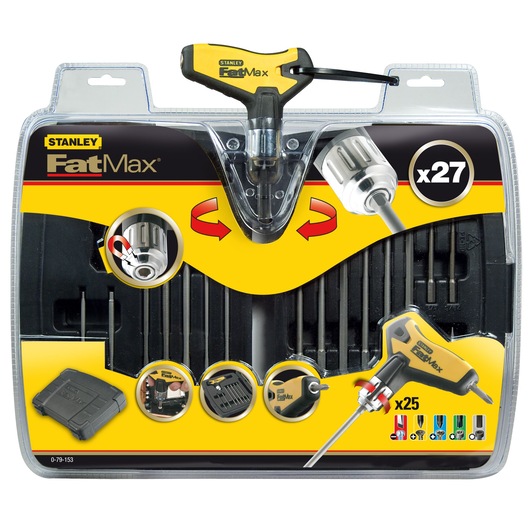 JEU DE CLÉS A CLIQUET MANCHE "T" FATMAX - 27 PIECES