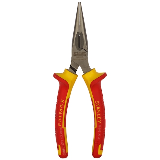 Pince à becs 1/2 ronds longs, isolée 1000V, 160 mm