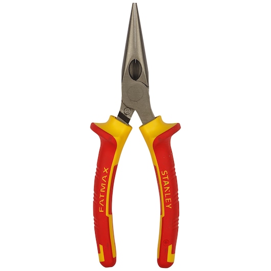 Pince à becs 1/2 ronds longs, isolée 1000V, 160 mm