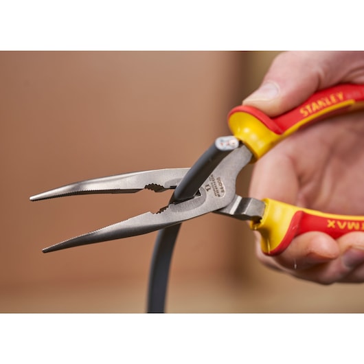 STANLEY FATMAX VDE Bent Nose Pliers 8 in. 200 mm