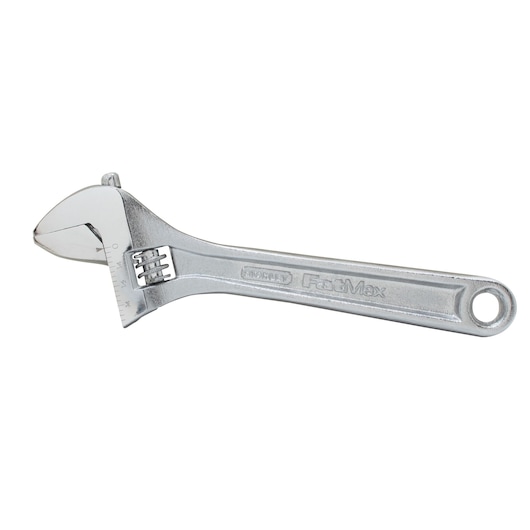 Fatmax 6 inch adjustable wrench with closed jaws.