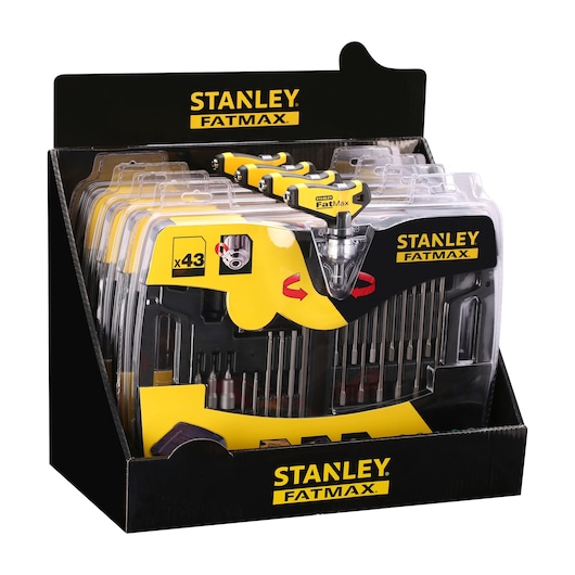 JEU DE CLES MANCHE "T" A CLIQUET - JEU DE 43PCS FATMAX
