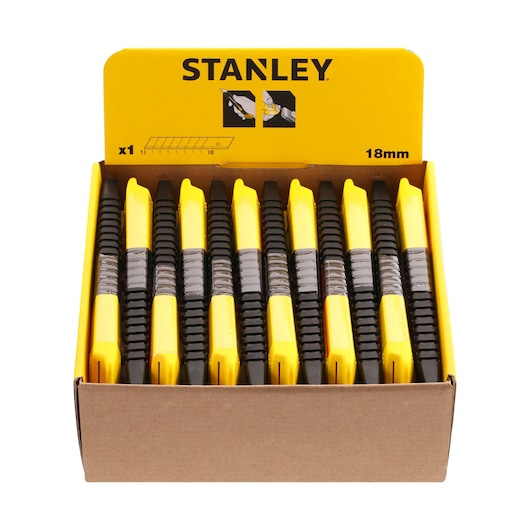 Cutter 18 mm Quick Snap STANLEY® – bouton poussoir