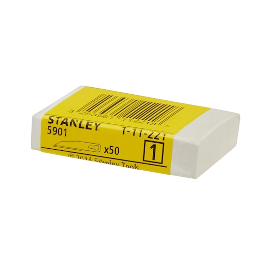 Lame de scalpel droite STANLEY® x 50