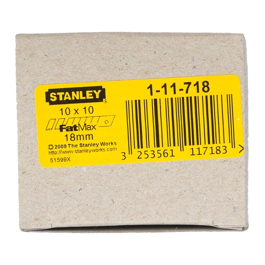 LAME DE CUTTER 18MM - 10 DISTRIBUTEURS DE 10 LAMES - FATMAX
