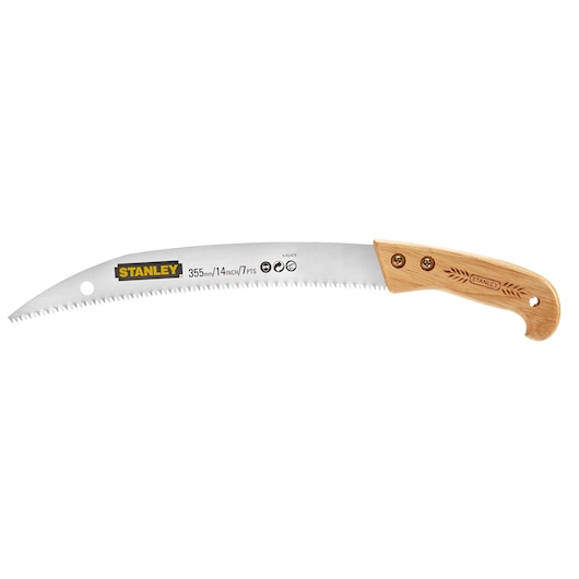 SCIE COUTEAU DE JARDINIER 355MM MANCHE BOIS