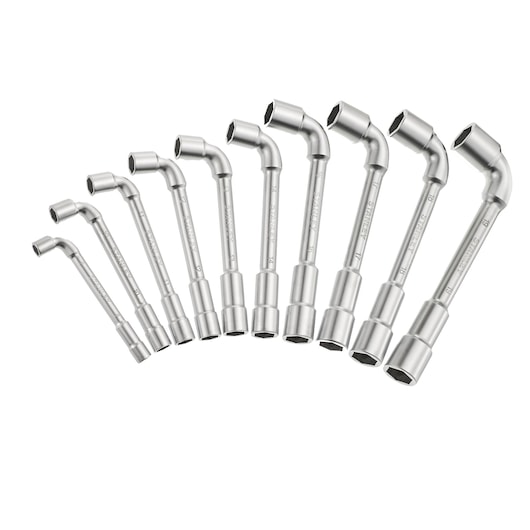 CLE A PIPE DEBOUCHEE  6X6 PANS - JEU DE 10PCS