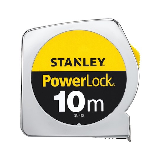 Mètre Ruban de Mesure STANLEY POWERLOCK 10mx25mm👷‍♂️