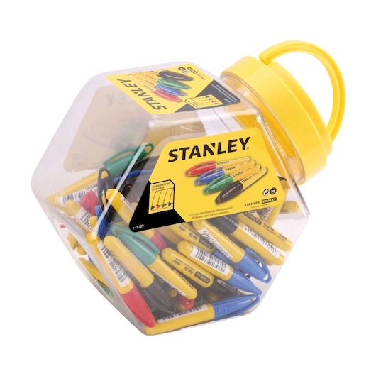 MARQUEUR MINI 4 COULEURS POINTE FINE - CONTAINER 72PCS
