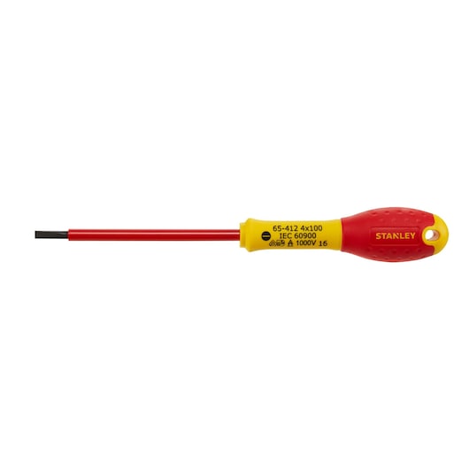 Tournevis isolé plat STANLEY® FATMAX® 4 mm x 100 mm