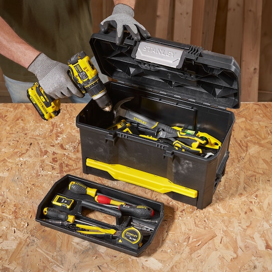 STANLEY 19 in. One-Touch Tool Box  with Drawer