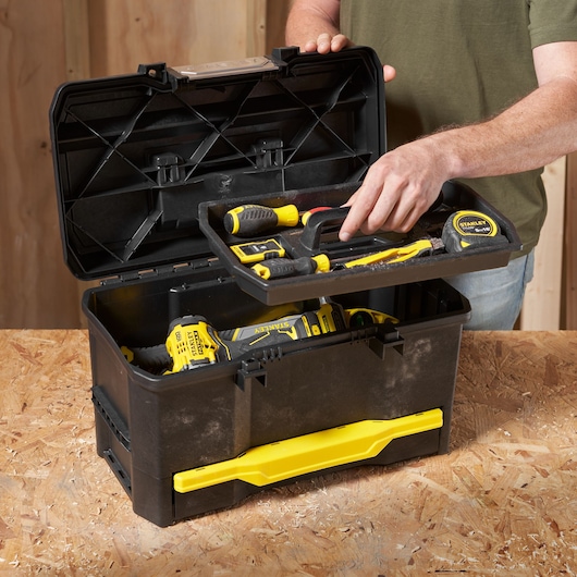 STANLEY 19 in. One-Touch Tool Box  with Drawer