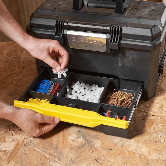 STANLEY 19 in. One-Touch Tool Box  with Drawer