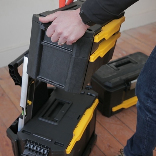 SERVANTE MODULO 3 EN 1 AVEC BOITE TOUCHLATCH A TIROIR