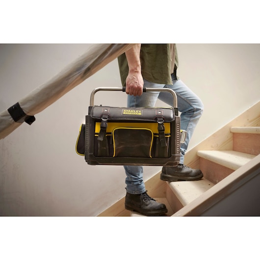 Panier porte-outils rigide avec couvercle STANLEY® FATMAX® 49 cm