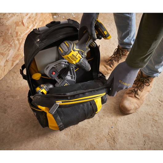 STANLEY FATMAX Heavy-Duty Tool Bag Backpack on Wheels