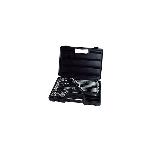 COFFRET A DOUILLES 12 PANS 1/2" + CLES MIXTES - JEU DE 26PCS