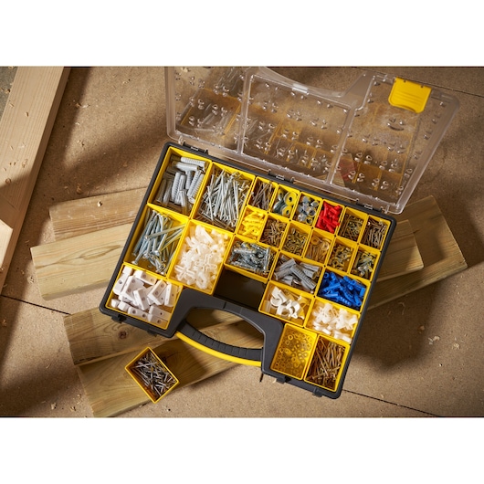 STANLEY® 25 Compartment Shallow Organiser Application Shot