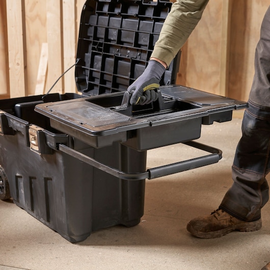 STANLEY® 107 Litre Mobile Job Chest with Metal Latches