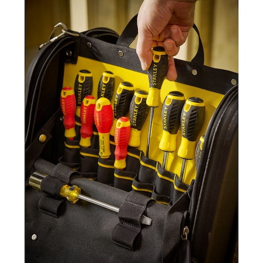 STANLEY® FATMAX® Tool Organiser Bag Application Shot