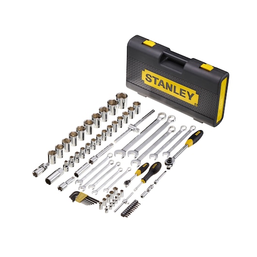 COFFRET A DOUILLES MICROTOUGH 1/4" ET 1/2"- JEU DE 75PCS