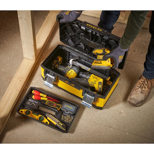 STANLEY 20 in. Metal Plastic Tool Box