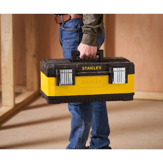 STANLEY 20 in. Metal Plastic Tool Box