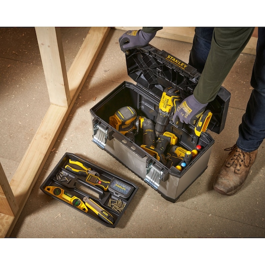 STANLEY FATMAX 20 in. Metal Plastic Tool Box