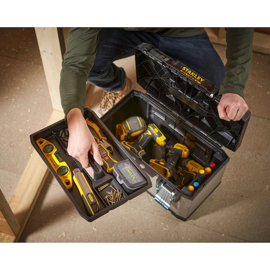 STANLEY FATMAX 20 in. Metal Plastic Tool Box