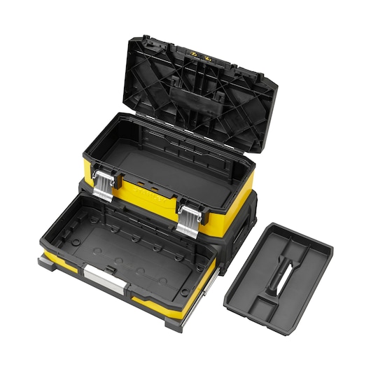 Boîte à outils en métal galvanisé avec tiroir STANLEY®, 50 cm