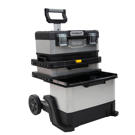 SERVANTE D'ATELIER BIMATIERE GALVANISEE - 53 L