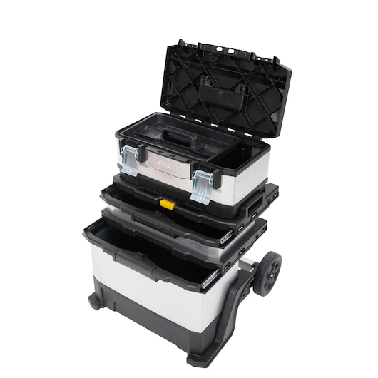 SERVANTE D'ATELIER BIMATIERE GALVANISEE - 53 L