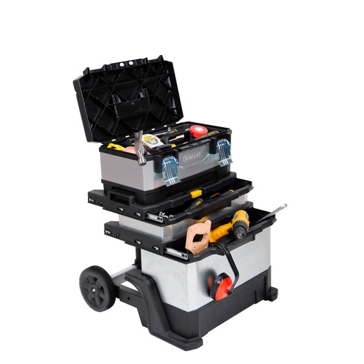 SERVANTE D'ATELIER BIMATIERE GALVANISEE - 53 L